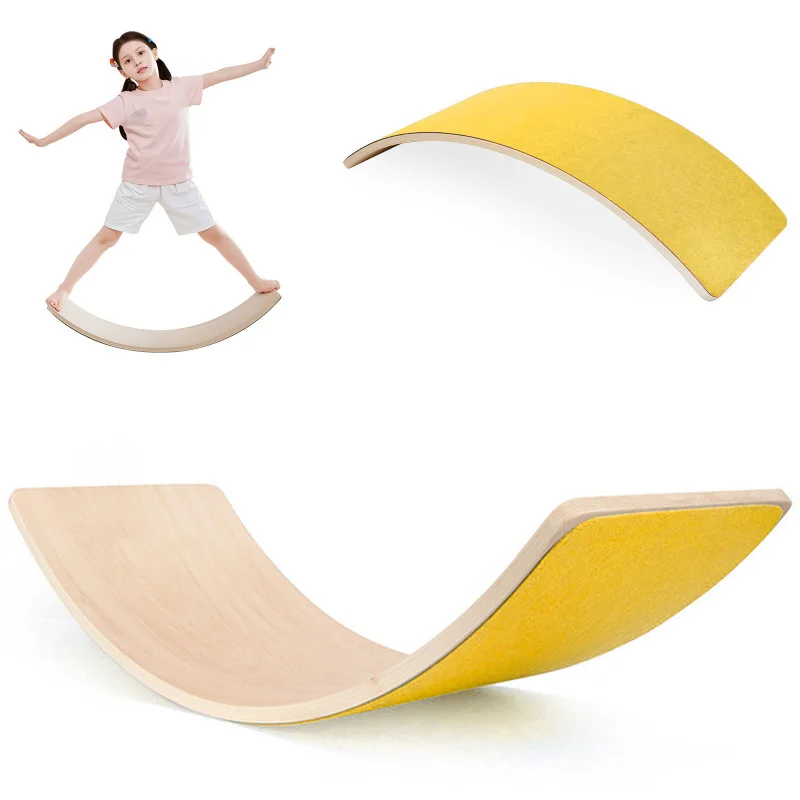 Kids Yoga Education - Tavola Arcobaleno in Legno per l'Equilibrio,