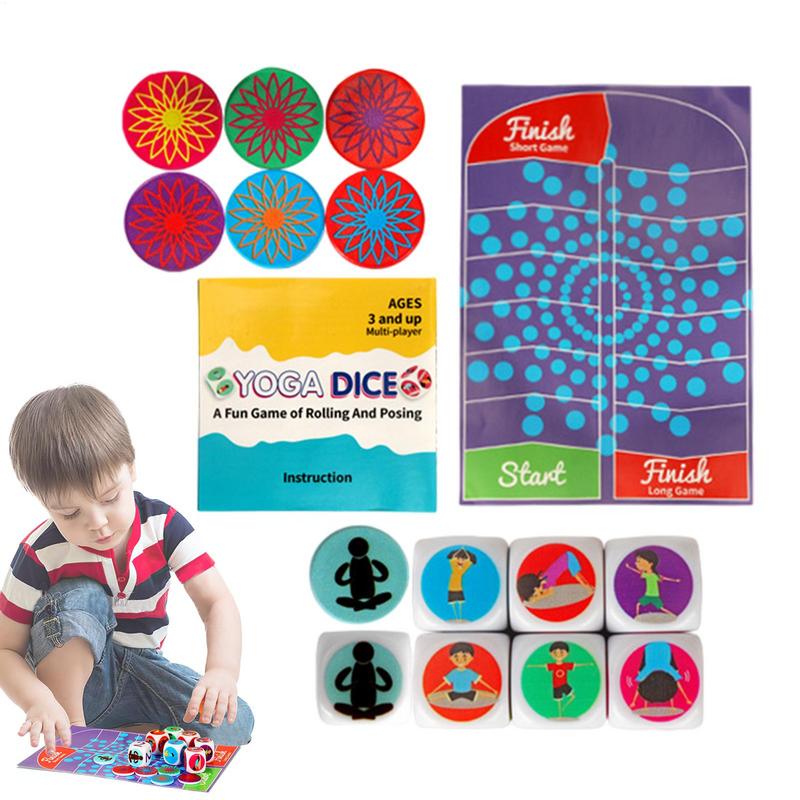 Kids Yoga Education - Dadi per esercizi per allenamenti Dadi