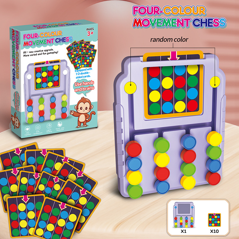 Kids Education Material - Gioco del Tris a Quattro Colori